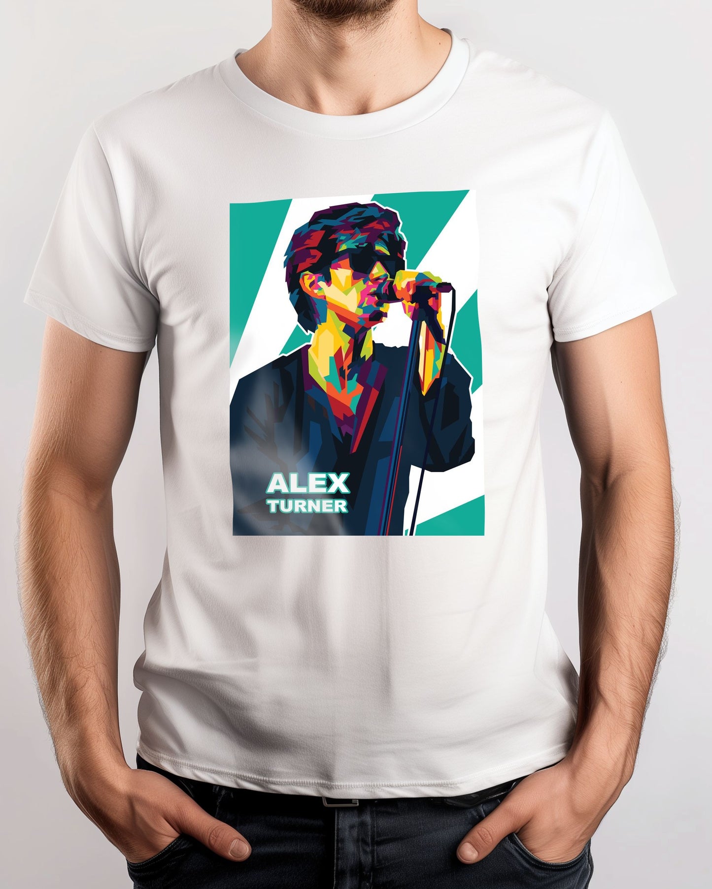 Alex Turner In Wpap Art Colorful - @Hanafi