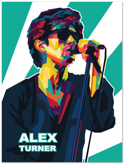 Alex Turner In Wpap Art Colorful - @Hanafi