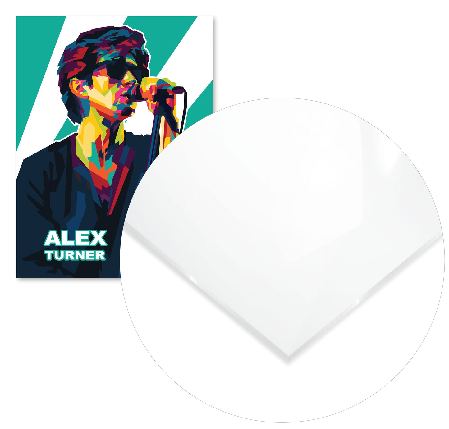 Alex Turner In Wpap Art Colorful - @Hanafi