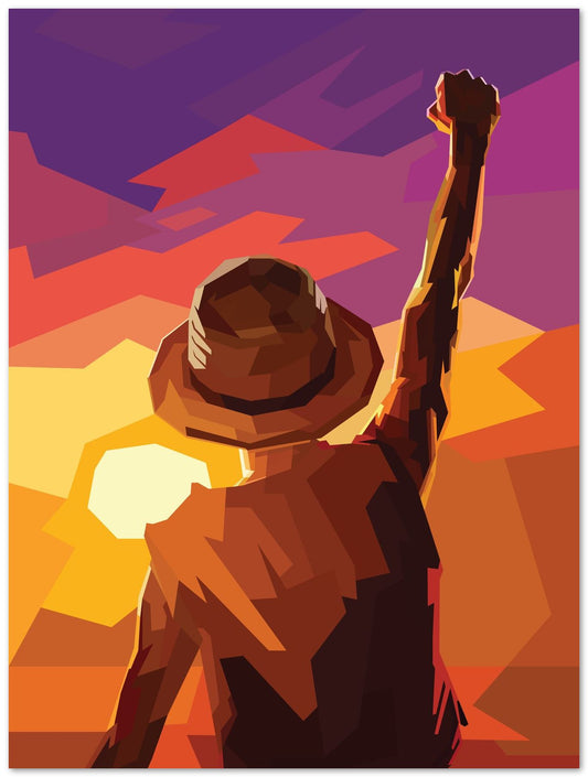 Luffy In Wpap Art Style - @Hanafi