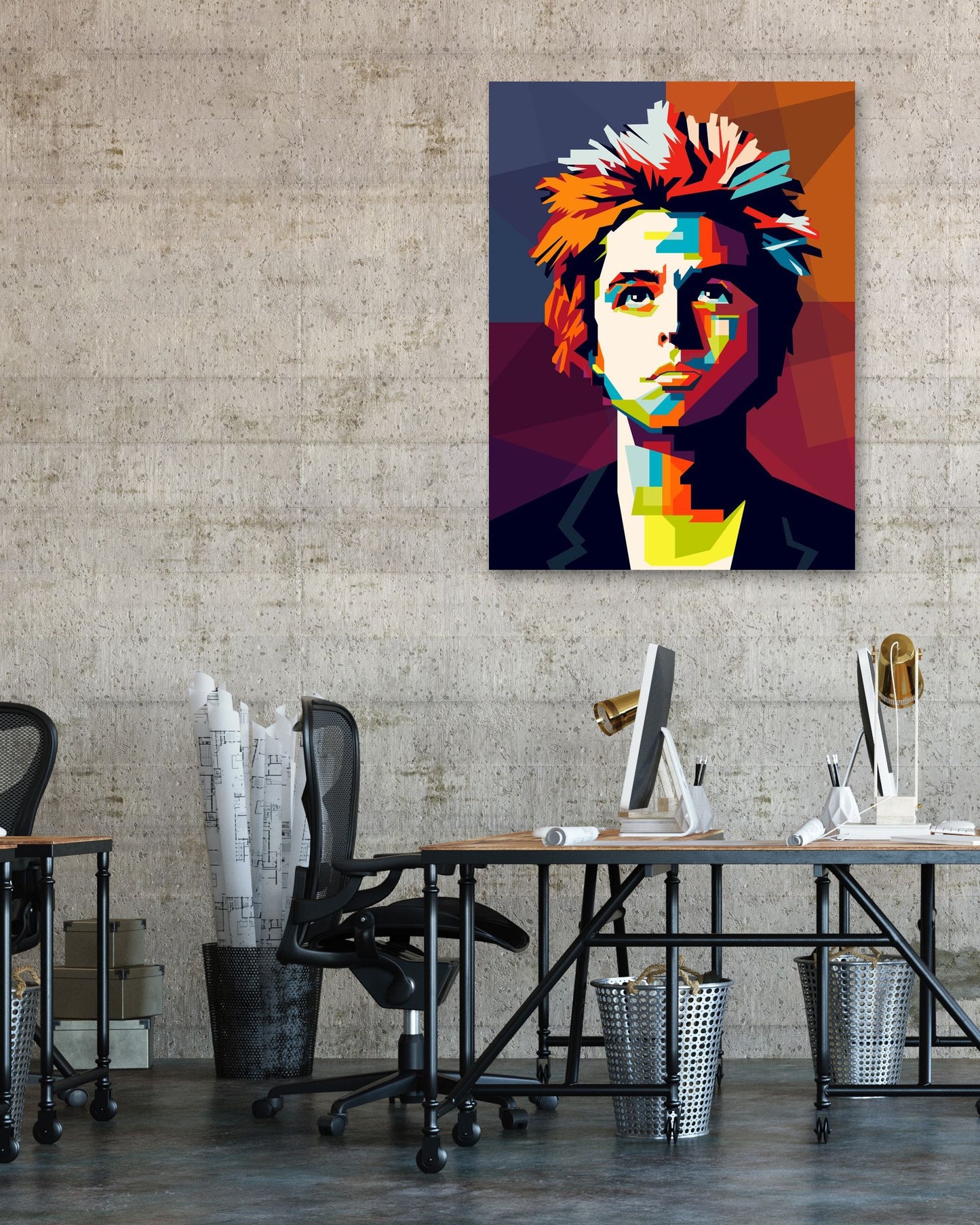 Billie Joe Armstrong In Wpap Art Colorful - @Hanafi