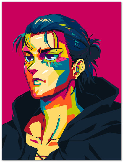 Erren Yeager In Wpap Art Style Colorful - @Hanafi