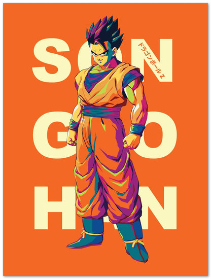 Son Gohan In Wpap Art Style Colorful - @Hanafi