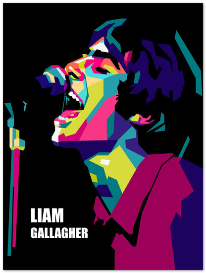 Liam Gallagher In Wpap Art Style  - @Hanafi