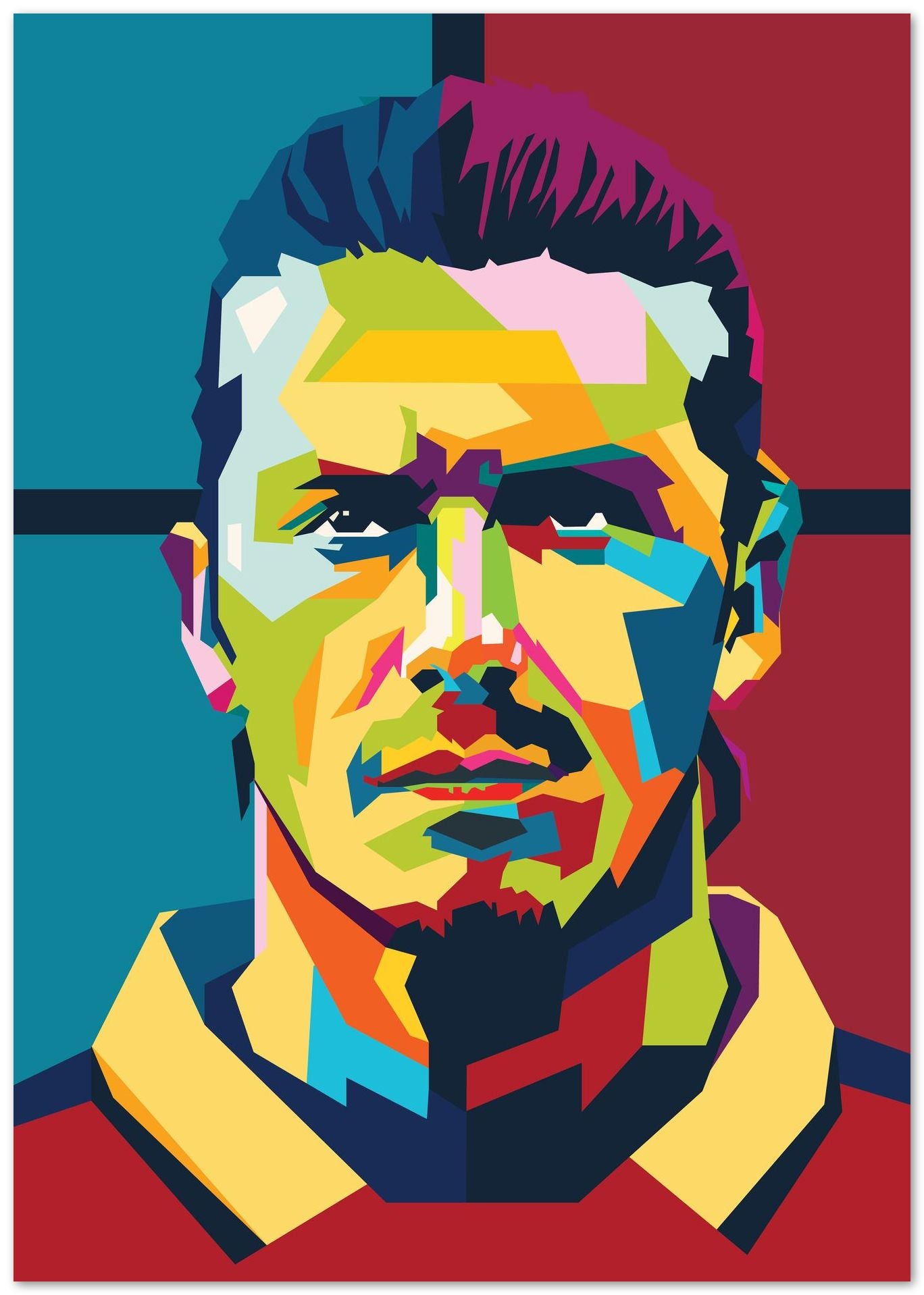 David Beckham In Wpap Art Style - @Hanafi