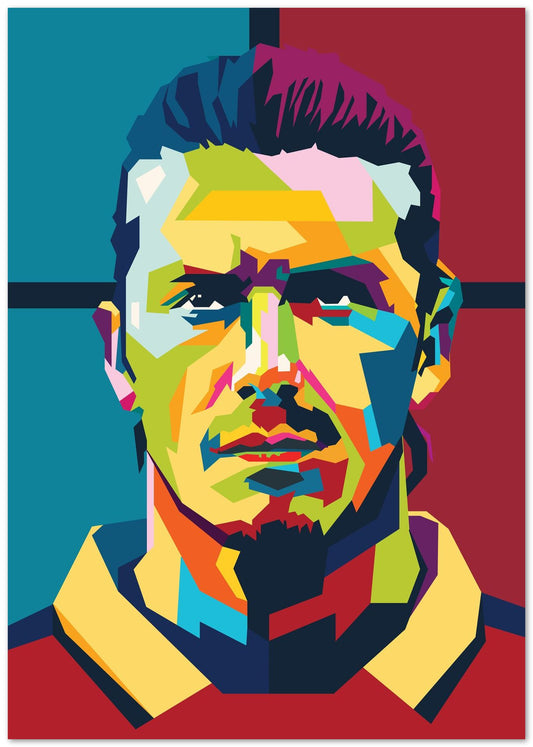 David Beckham In Wpap Art Style - @Hanafi