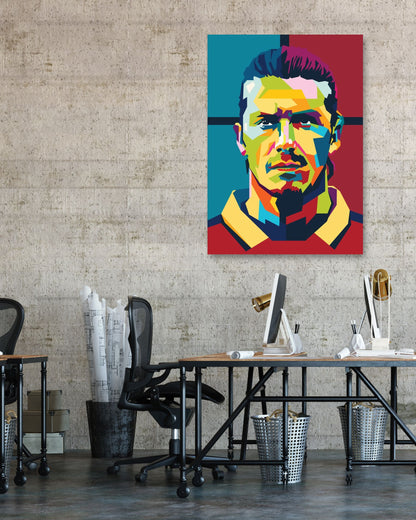 David Beckham In Wpap Art Style - @Hanafi