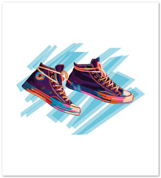 Sneakers Converse In Wpap Art Style - @Hanafi