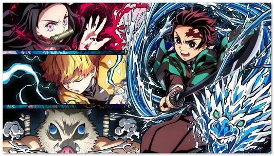 Tanjiro, Inosuke, Zenitsu and Nezuko - @IndiCreator