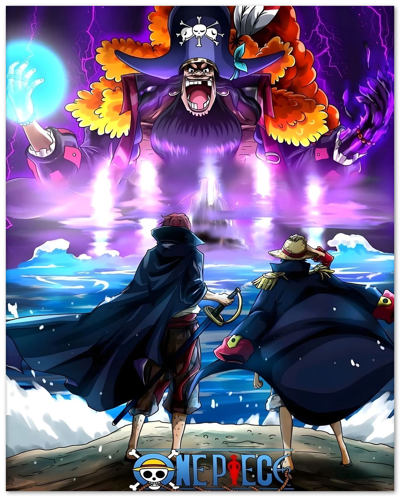 Shanks and Luffy VS Teach - @Tanjidor