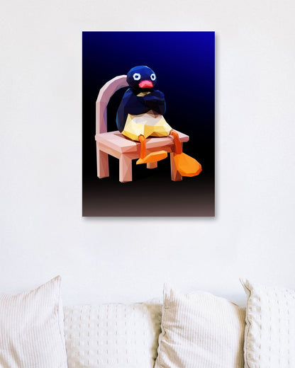 angry pingu meme - @Artnesia