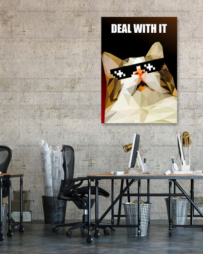 deal with it cat meme - @Artnesia