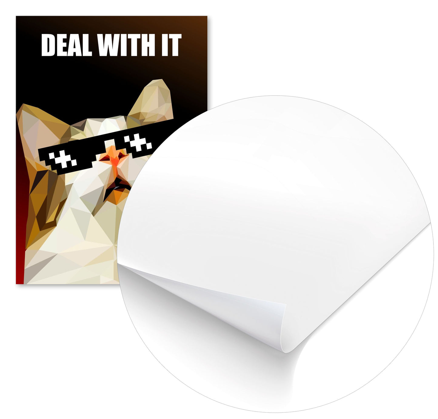 deal with it cat meme - @Artnesia