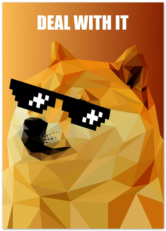 deal with it doge meme - @Artnesia