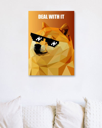 deal with it doge meme - @Artnesia