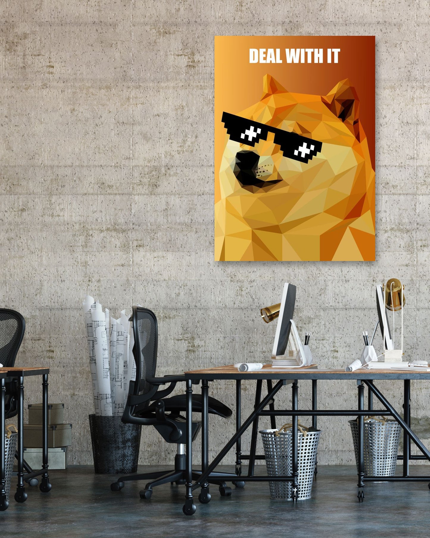 deal with it doge meme - @Artnesia