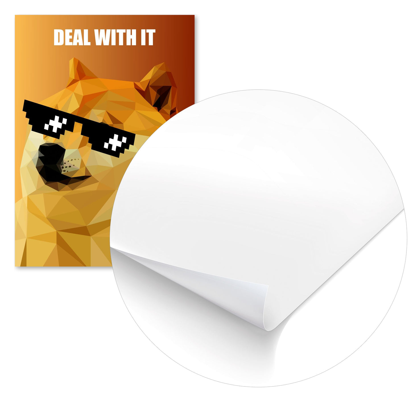 deal with it doge meme - @Artnesia