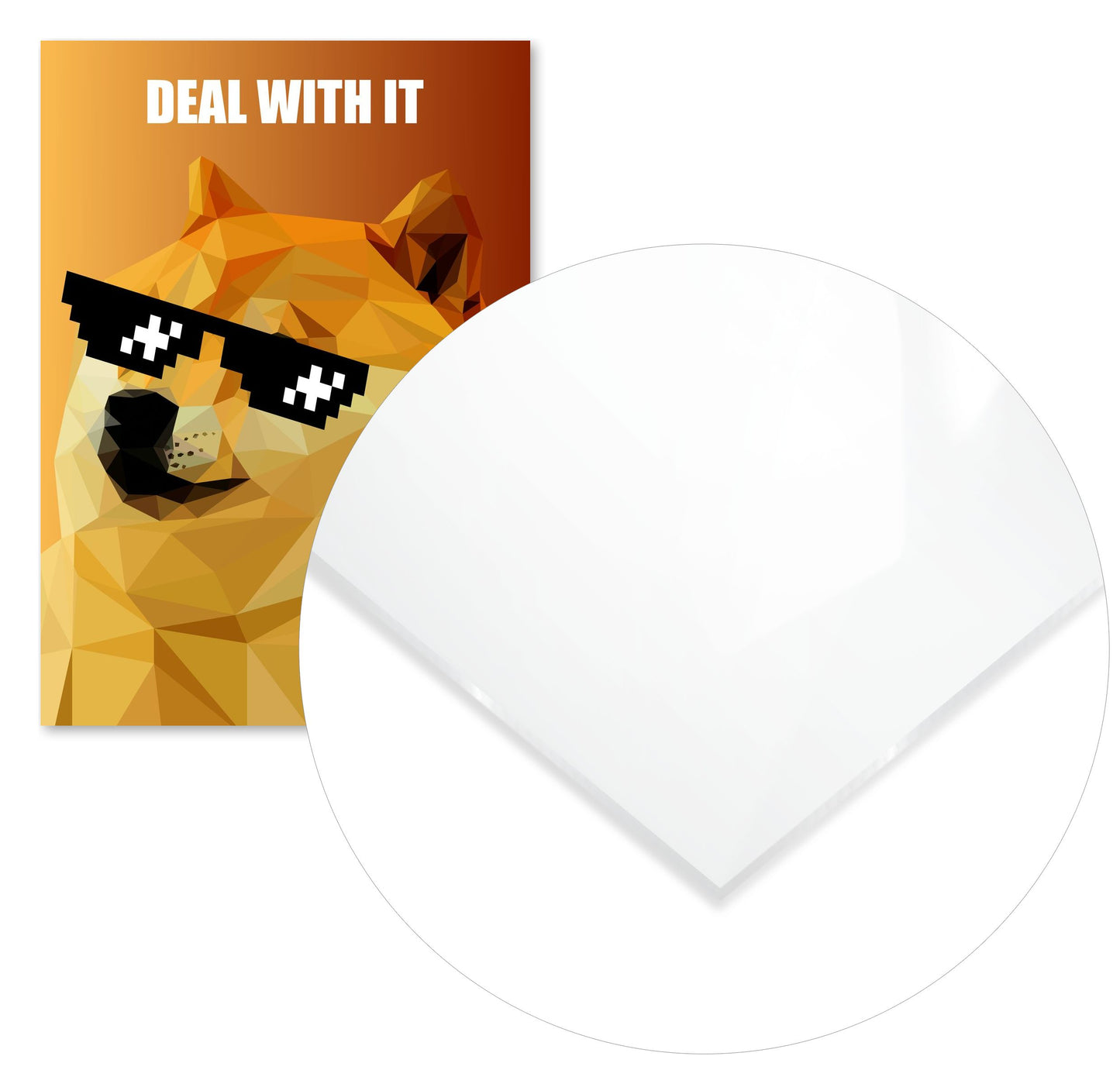 deal with it doge meme - @Artnesia