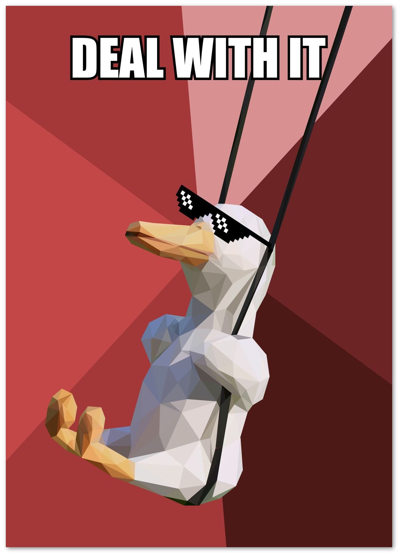 swing duck deal with it meme - @Artnesia