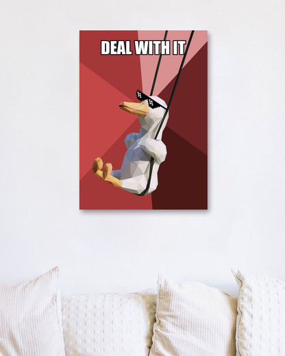 swing duck deal with it meme - @Artnesia