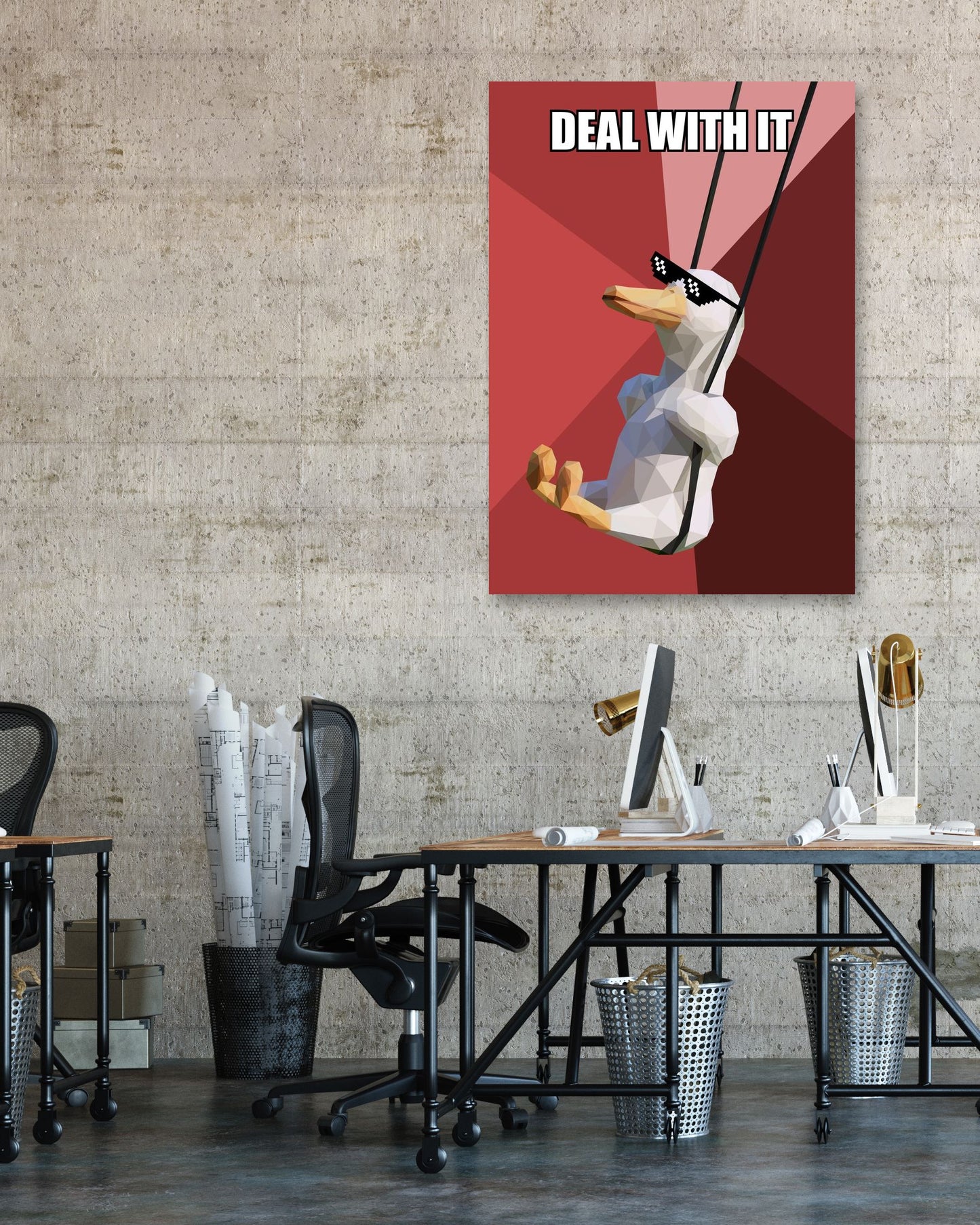 swing duck deal with it meme - @Artnesia