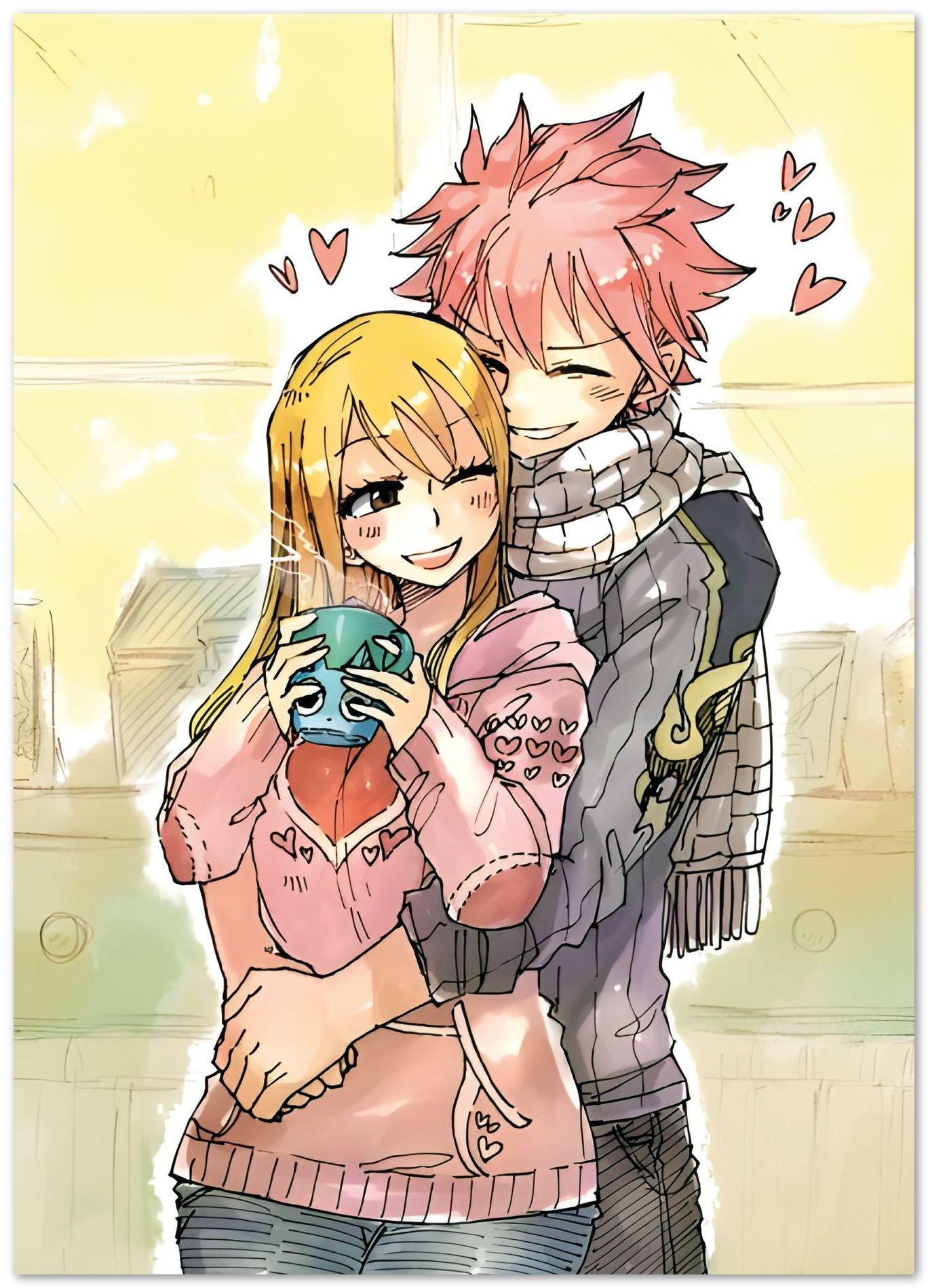 Natsu and Lucy Heartfilia Fairy Tail - @InspireeridaArt