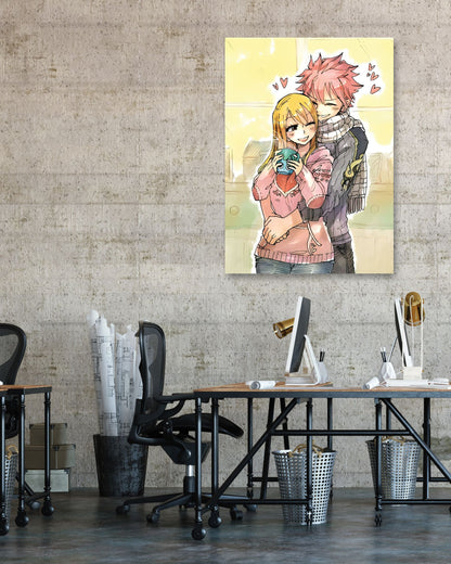 Natsu and Lucy Heartfilia Fairy Tail - @InspireeridaArt