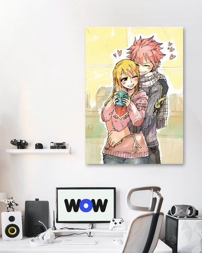 Natsu and Lucy Heartfilia Fairy Tail - @InspireeridaArt