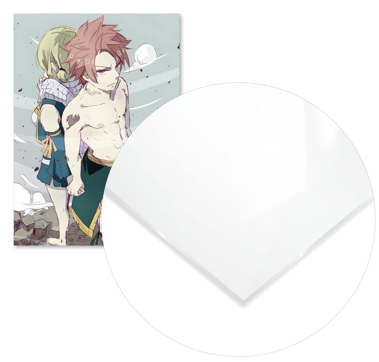 Natsu Dragneel and Lucy Heartfilia - @InspireeridaArt