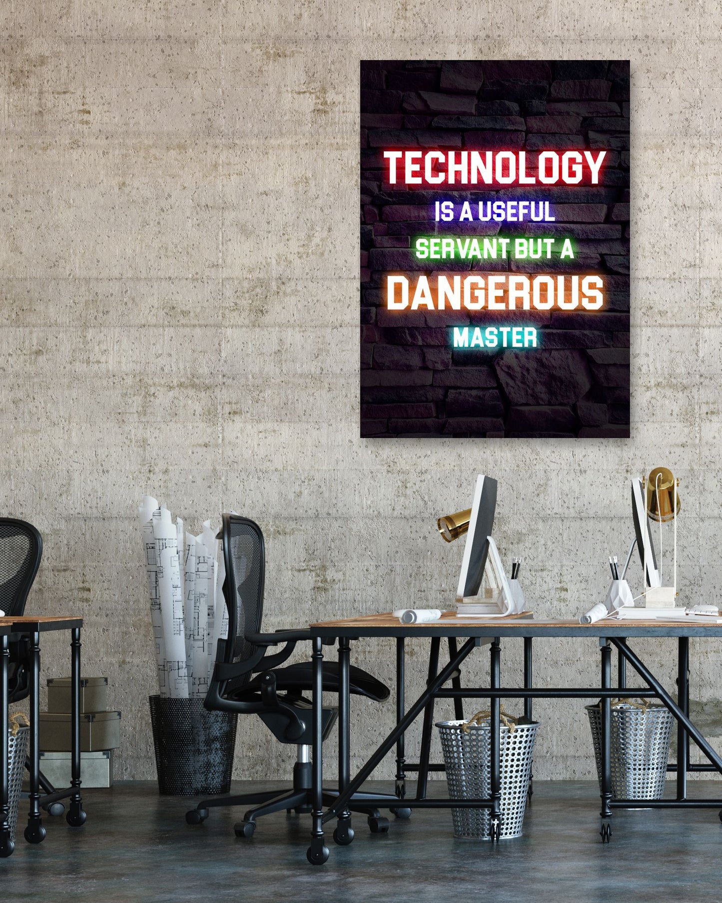 Technology Is A Useful Servant But A Dangerous - @ColorizeStudio