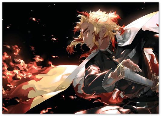 Demon Slayer Rengoku Kyoujurou - @InspireeridaArt