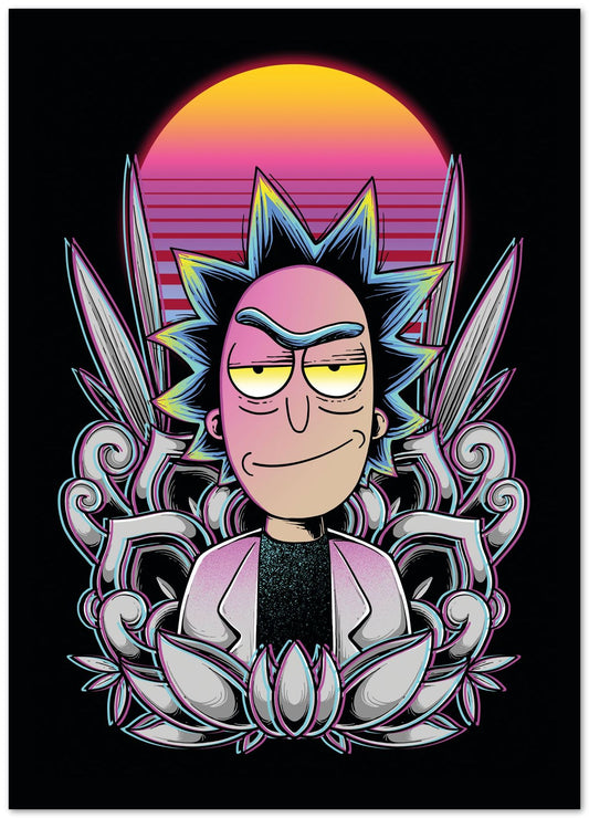 Synthwave Rick - @GODZILLARGE