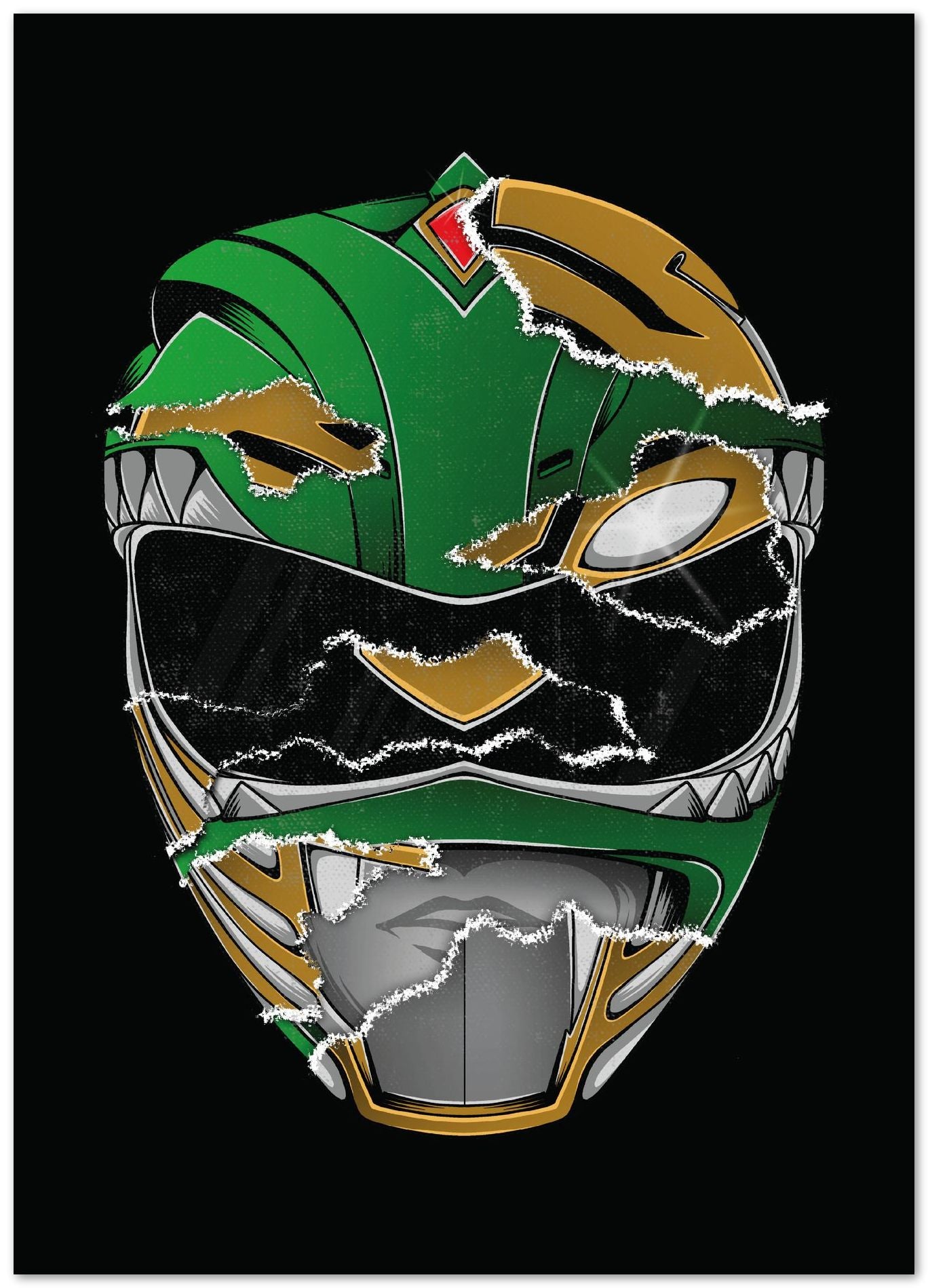 Green Ranger and White Ranger - @GODZILLARGE