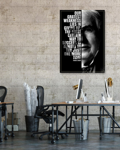 Thomas Edison Typography Quotes - @mamazuka