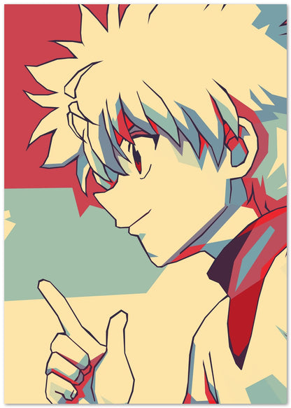 Killua Zoldyck HxH Retro Art - @SiksisArt