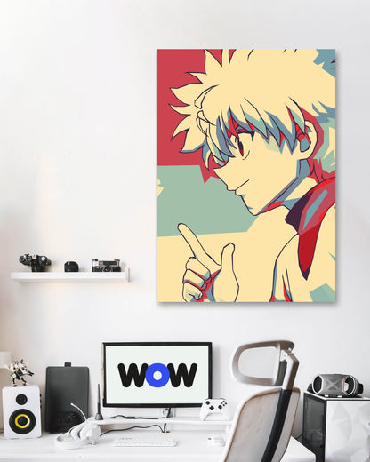 Killua Zoldyck HxH Retro Art - @SiksisArt