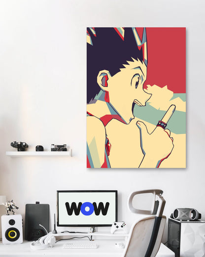 Gon Freecss HxH Retro Art - @SiksisArt