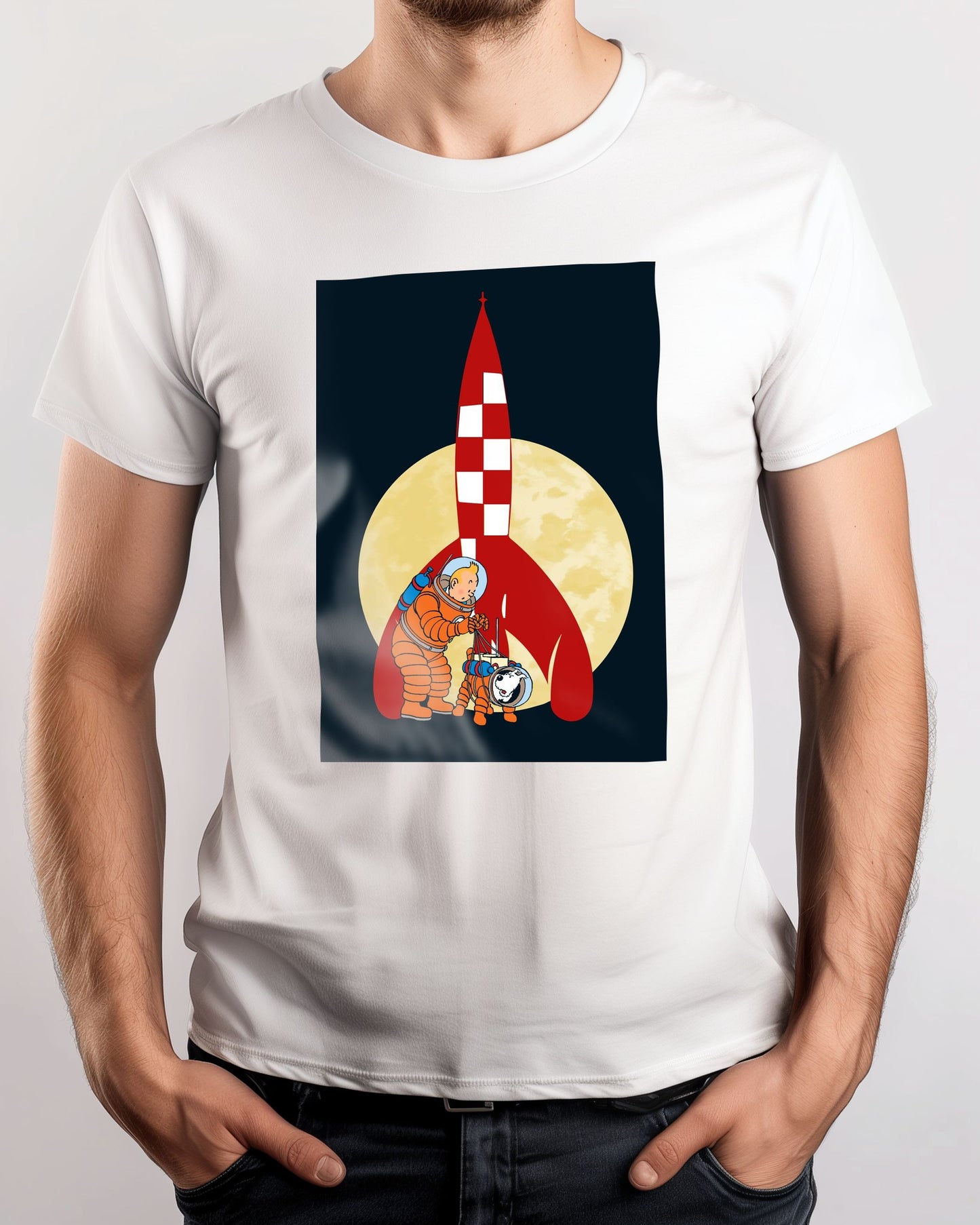 space rocket tintin and snowy - @pansodda