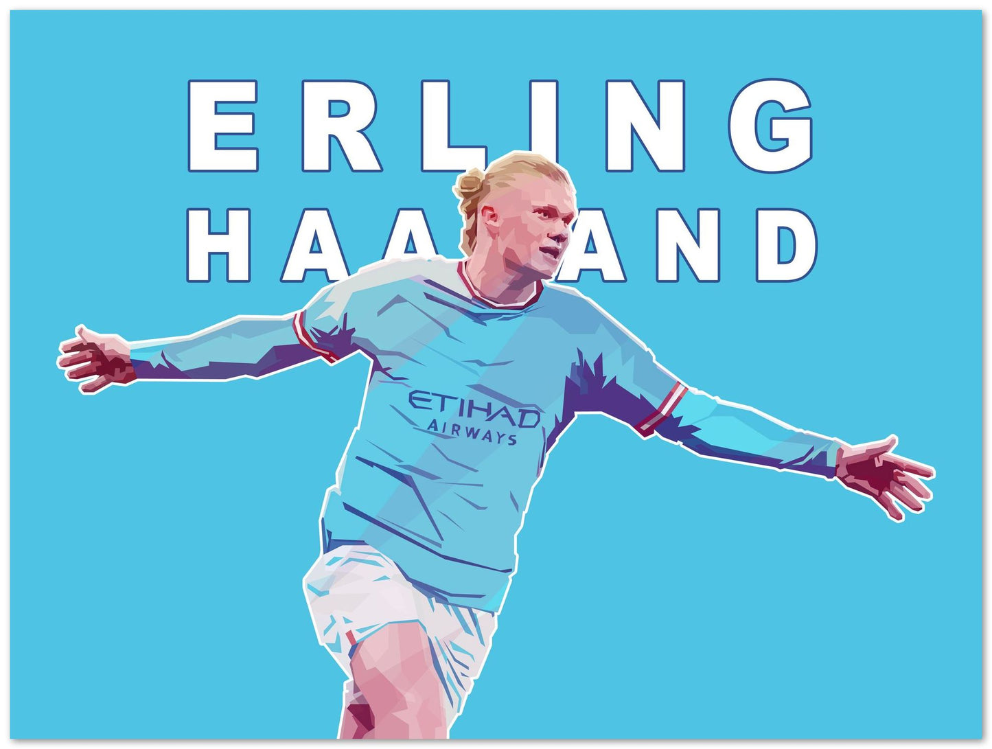 Erling Haaland In Vector Art - @Hanafi