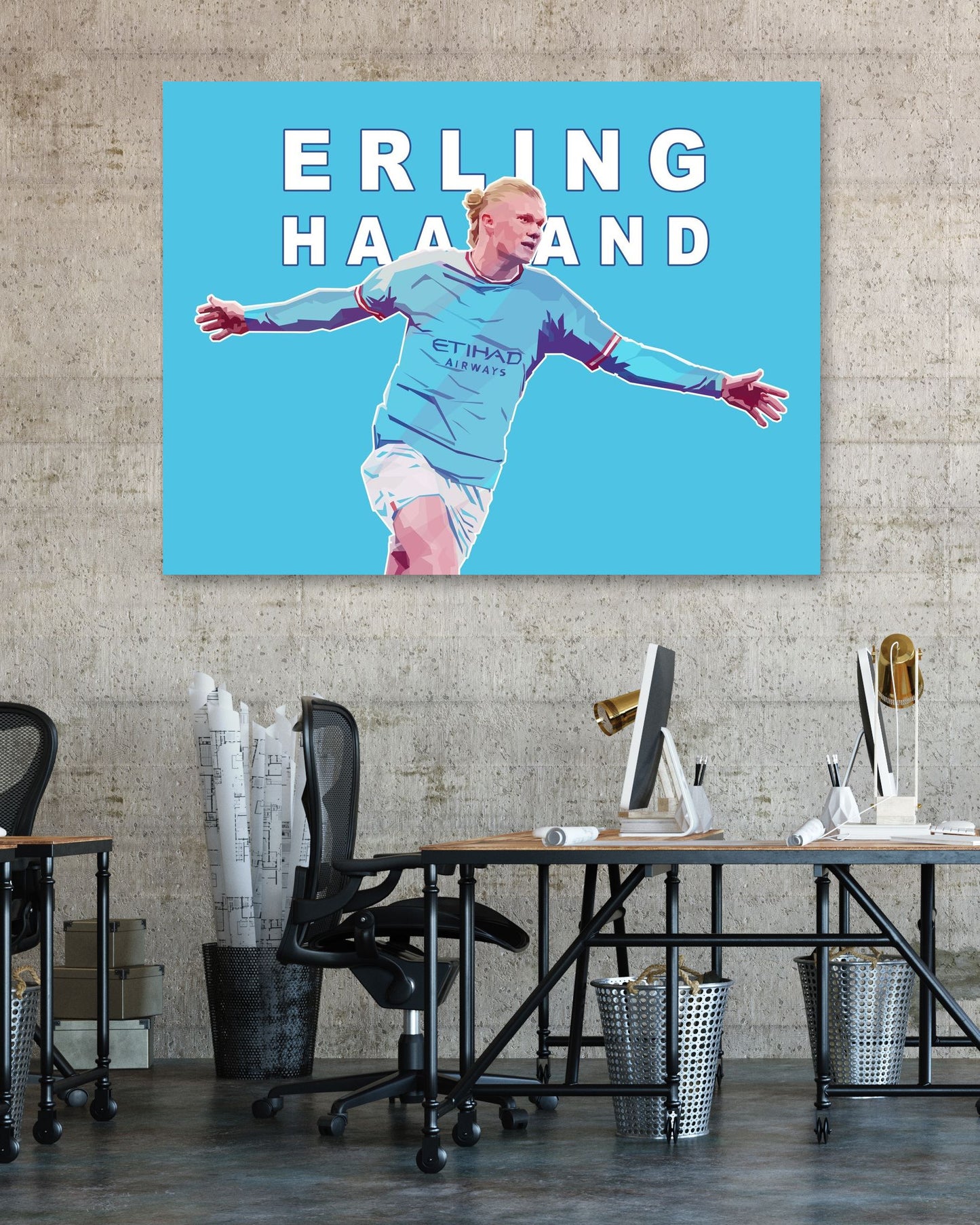 Erling Haaland In Vector Art - @Hanafi