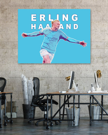 Erling Haaland In Vector Art - @Hanafi