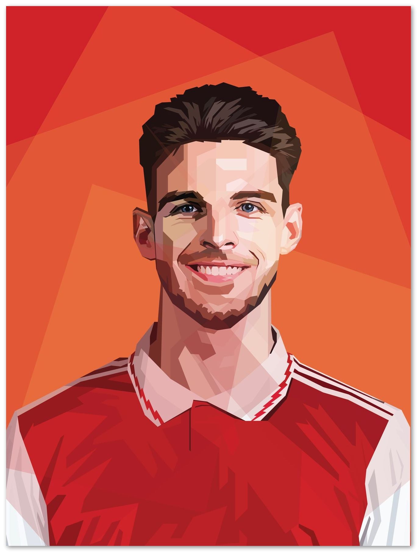 Declan Rice arsenal In Vector Art - @Hanafi