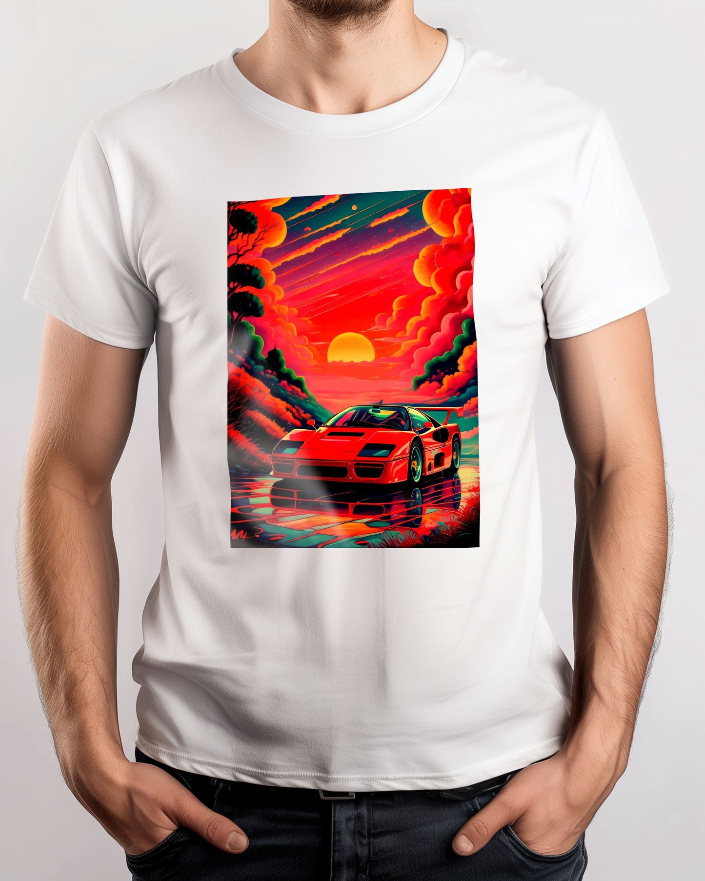 Ferrari f40 landscape  - @Shieru