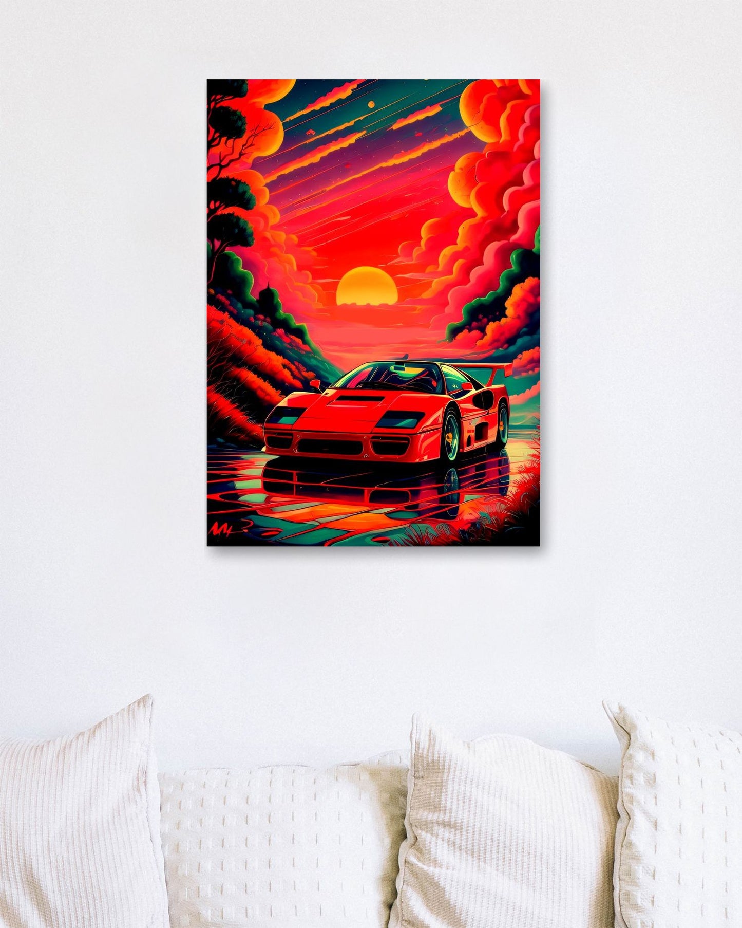 Ferrari f40 landscape  - @Shieru