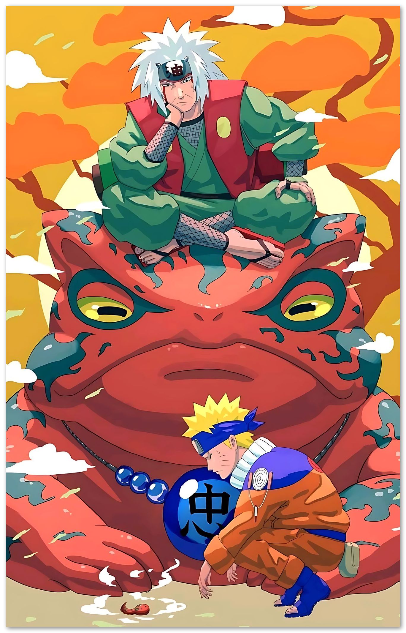 Jiraiya and Naruto - @IndiMan