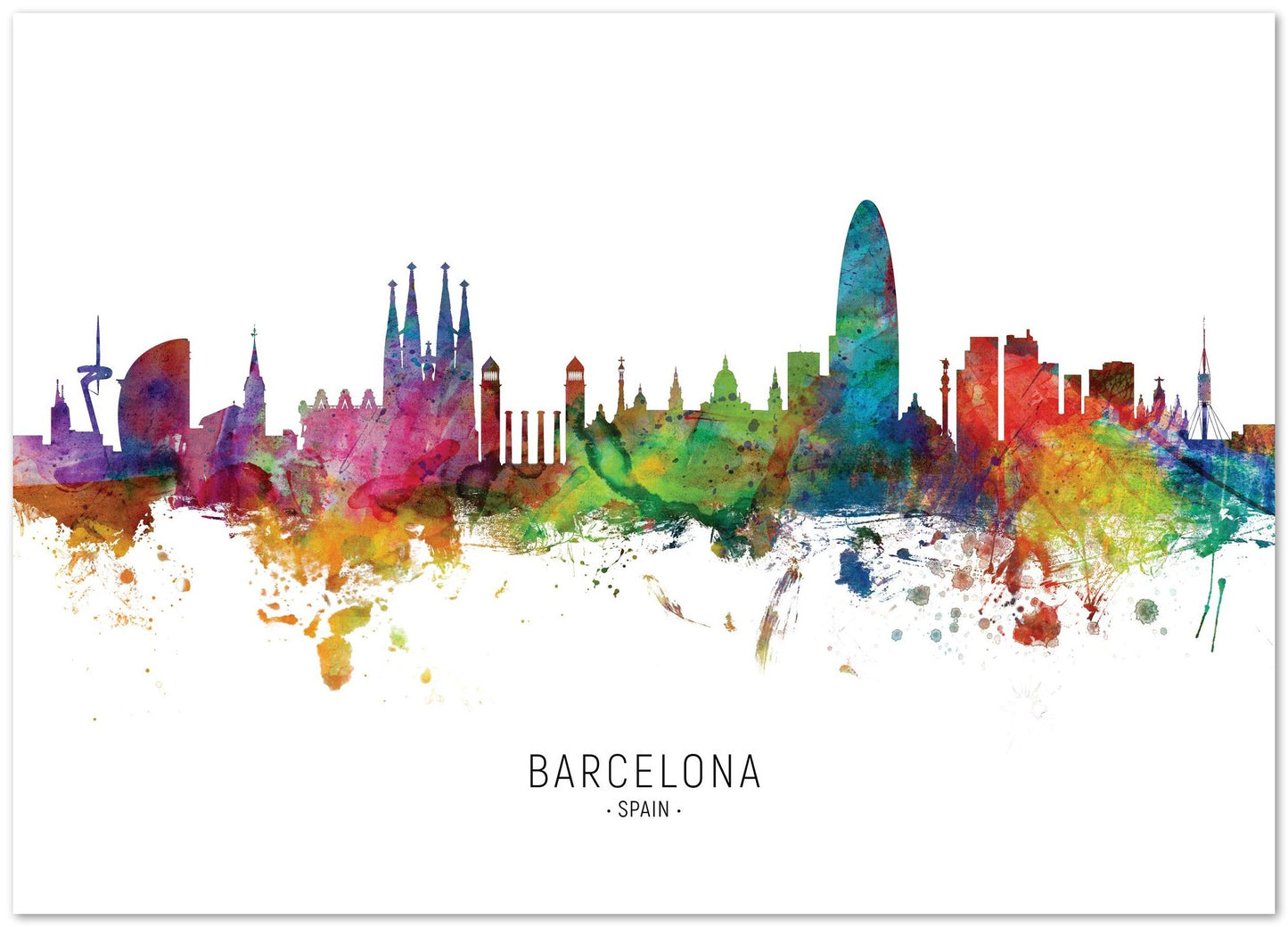 Barcelona Spain Skyline - @MichaelTompsett