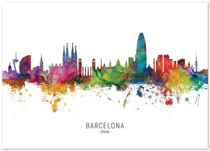 Barcelona Spain Skyline - @MichaelTompsett