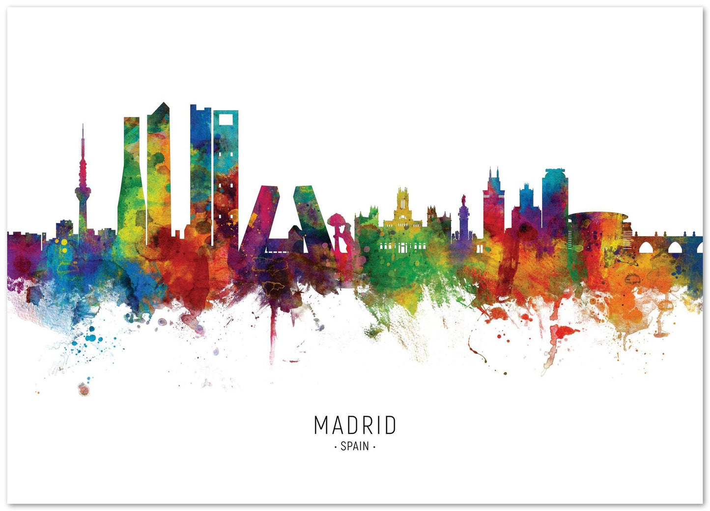 Madrid Spain Skyline - @MichaelTompsett