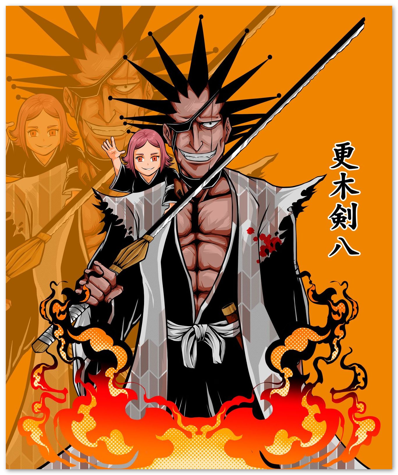 KENPACHI ZARAKI - @maximeillust