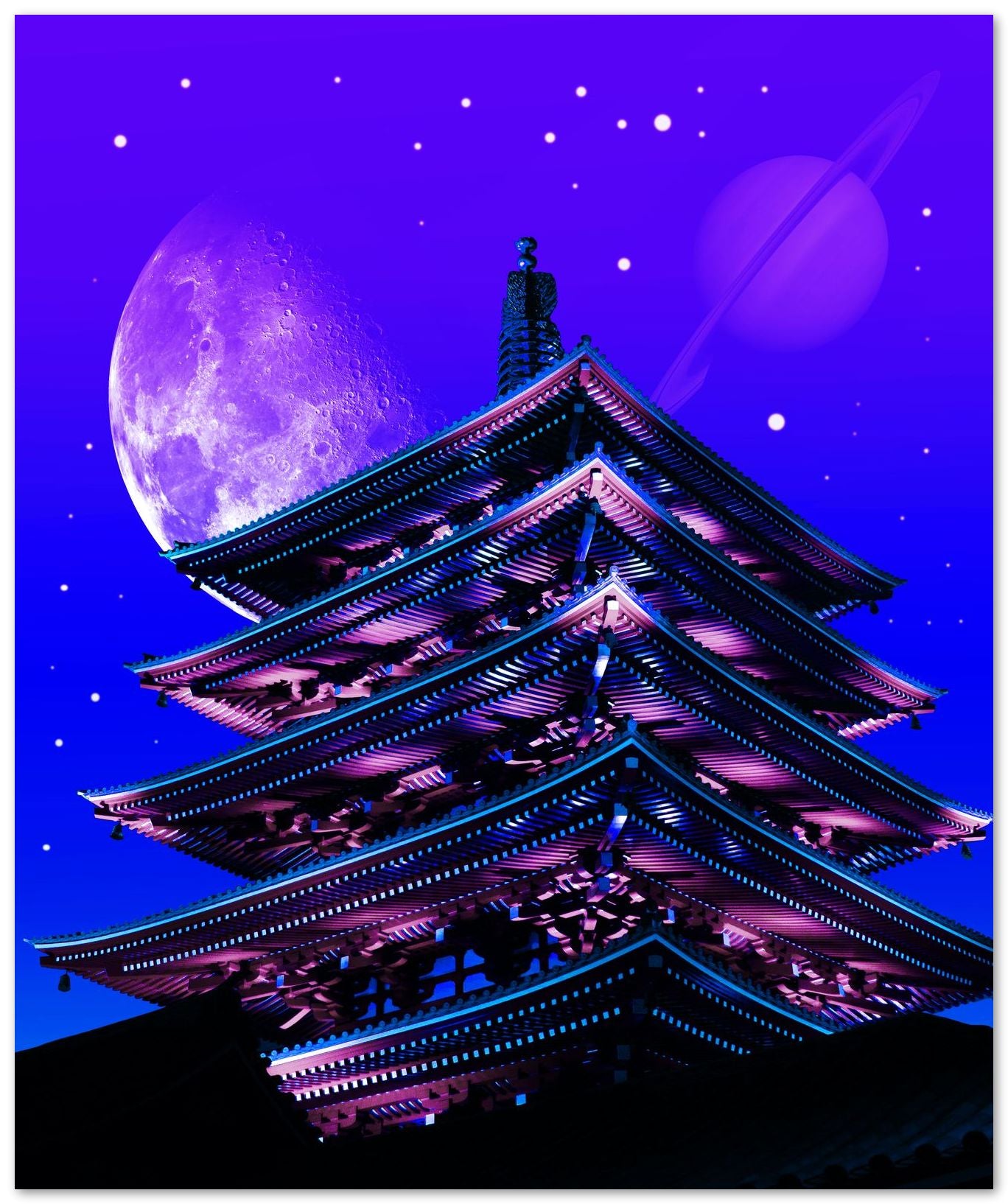 THE JAPANESE PAGODA - @maximeillust